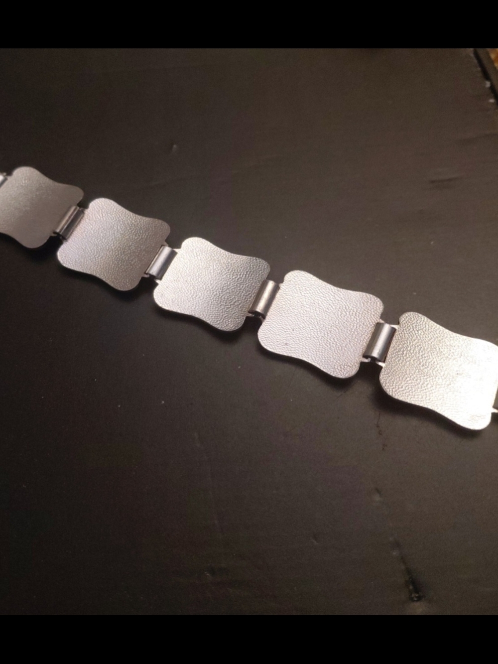 Vintage Shield-Link Silver Tone Men's Bracelet with Yellow Enamel Crests English - Picture 5 of 7